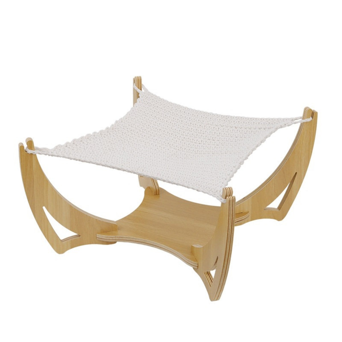 Cat Hammock Gentle Feline Hammock with Wooden Frame Supportive for Cats, Kittens