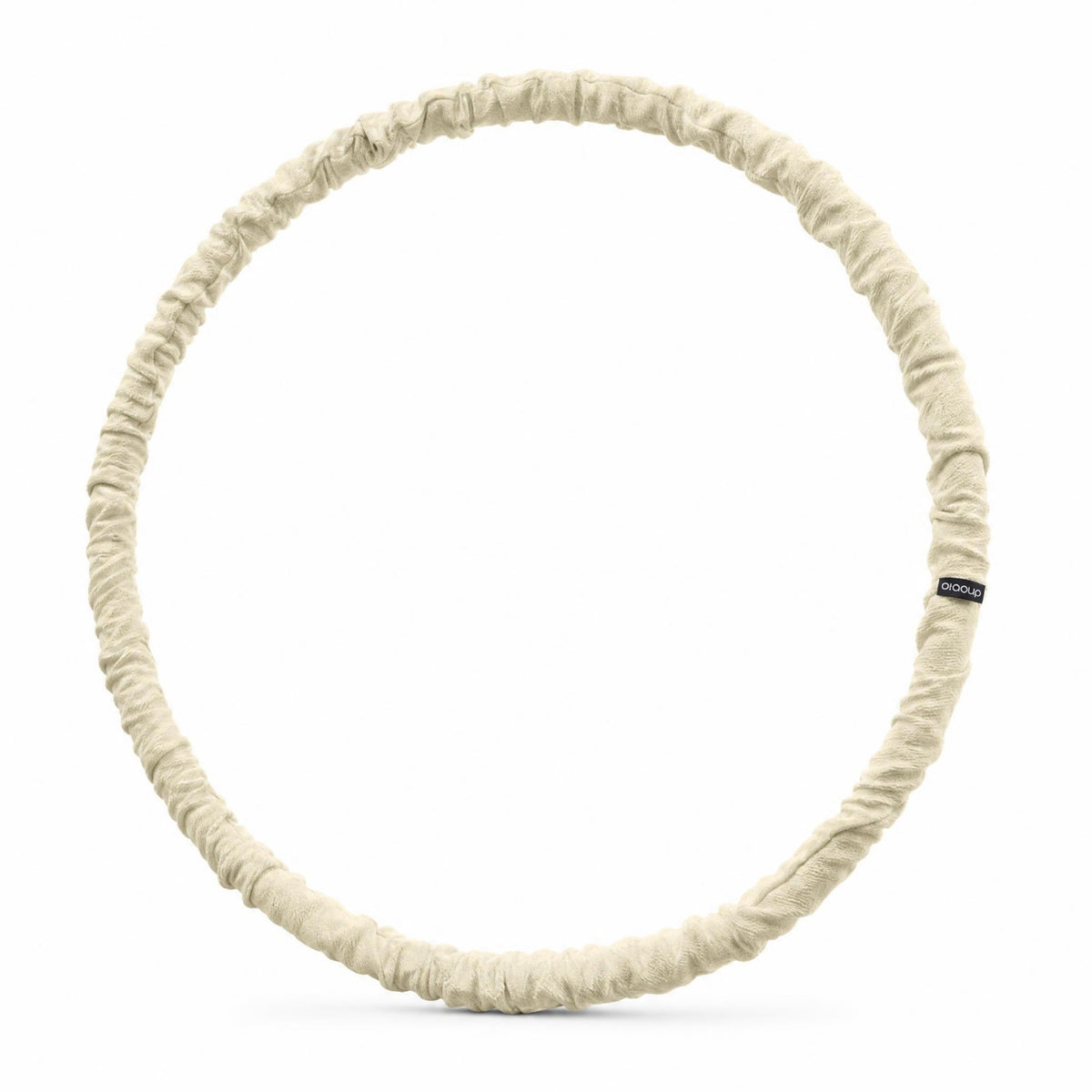 Soft Spring Waist Hoop Elastic clothCovered Hoop Comfortable to Wear Workout Gear Self-Locking Metal Joint