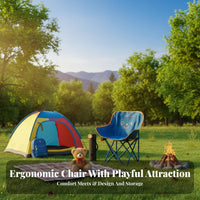 Foldable children's creaturethese chairsed Seat Portable creaturethese chairsed kids' Chair Lightweight Outdoor Furniture Sturdy Frame for Girls, young children, Parents, Camping, Fishing, al fresco dinings, Beach