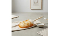 Plush Wool Duster White and Orange Soft Wool Dust Cleaner Slim Handle Soft Fiber Duster Hanging Loop for Piano Keyboard, Musical Instruments