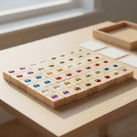 Wooden Gemstone Blocks Wood Acrylic Gem Blocks Smooth Edges Educational Toy for Kids, Preschoolers, Kindergarten