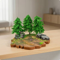 Miniature Scene Material Kit Assorted Diorama Tree Set Mixed Miniature Tree Set for Tabletop Displays