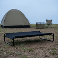 Raised Pet Bed Dog Cot with Mesh Supportive Furniture for Pets, Camping