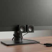 Hidden Built-in Mini Wired Computer Speaker, Desktop Display Soundbar, USB Audio