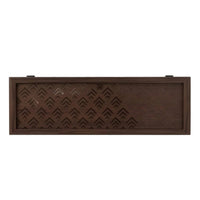 Router Storage Box with Lid Compact Router Cabinet with Cable Holes for Living Room