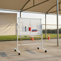 Folding Stand Board Foldable Basketball Board Sports Whiteboard Teaching Aid Long-Lasting for Training, Classroom