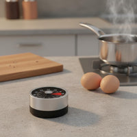 Mechanical Kitchen Timer No Required Round Mechanical Kitchen Timer Easy to Read Timekeeping Device for Home Cooks, Chefs