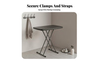Space-Saving Grooming Table Arm with Clamp Easy Installation Pet Grooming Table Arm Rustproof for DIY Groomers