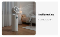 Water Cooled Vertical Fan Includes Reusable Ice Packs Standing Cooling Fan Humidifying Function Water-Chilled Air Chiller for Students, Bedroom