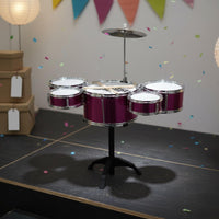 Stable Tripod Stand Childrens Jazz Drum Easy Assembly Beginner Percussion Set for Beginners