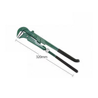 Green Metal Body Eagle-Mouth Pipe Wrench Corrosion-Resistant Adjustable Pipe Wrench Long Handles Hand Tool Heavy-Duty