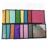 16 Pieces Textured Tactile Sensory Panels Multi-Texture Tactile Sensory Mats Fidgeting Easy to Clean for Toddlers, Kids, Autistic Children, Classroom, Playroom, Therapeutic Therapy Center