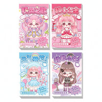 4 Pieces Mini Sticker Notebook Compact Stationery for Journaling Enthusiasts, Scrapbooking, Travel