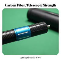 Carbon Fiber Cue Extender Quick Attach Carbon Fiber Pool Cue Extender Pool Stick Extension Lightweight Billiards Accessory