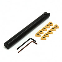 Replaceable Tip Turning Tool Holder Matte Black Tool Holder with Inserts High Precision for Machinists