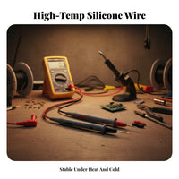 High Temperature Resistant Multimeter Test Leads Contact Tips Digital Multimeter Probes Long-Lasting for Electricians, DIY Enthusiasts