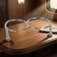Surface Mount Cup Holder Metal Drinkware Accessory Rounded Ends