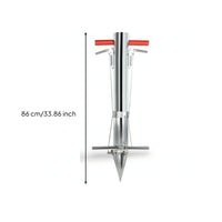 Stainless Steel Seedling Transplanter Spring-Loaded Seedling Planter with Lever Hand-Operated Manual Transplanter Long-Lasting for Nurseries
