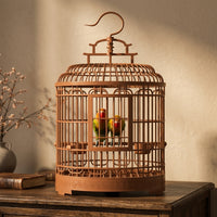 Small Bird Cage with Round Design, Large Bird Cage Style for Indoor Use, Portable Pet Bird Cage with Easy Removable Tray for Cockatiels