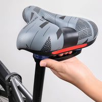Ergonomic Bike Seat Wide Bike Seat with Hollow Center Padded Cushioned Cycle Saddle for Commuters, Long Commutes, Road Riding, Mountain Biking
