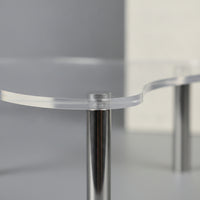 Clear Acrylic Display Stand Transparent Cloud Display Stand Multi Function Riser Shelf Minimalist for Party Planners, Collectors, Bakers, Dessert Tables, Birthday Parties, Weddings, Exhibitions