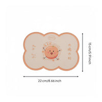 Cute Fruit Car Mat Decorative Car Dashboard Non-Slip Mat Reusable for Girls, Women
