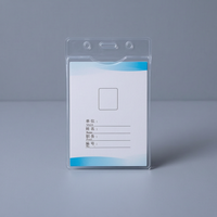 Soft PVC ID Card Holder, Clear Badge Holder, 60203 60204