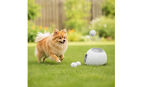 Sleek Automatic Ball Launcher Compact Dog Ball Launcher with Foam Balls Sturdy Fetch Toy for Dogs, Pets, Home, Living Rooms, Apartments