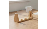Multi-Purpose Wood Calendar Holder Minimalist Design U-Shaped Display Base Rustic Design Solid Wood Phone Base Portable for Office