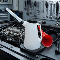 Measurement Marks Oil Jug Handle Measuring Oil Jug HDPE Ribbed
