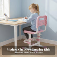 Ergonomic Design Adjustable Posture Chair Grows with Child Adjustable Posture Seat Stable Frame children's Furniture Padded Cushion for Students, Teens, Parents, School, Study Room, Home, Bedroom