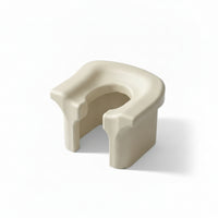 Freestanding Toilet Chair with U-Shaped Seat Easy-to-Clean Molded Bathroom Stool Sturdy Commode Portable for Seniors