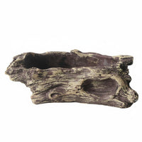 10 Pieces Rustic Natural Look Cement Succulent Pot Decorative Tree Root Planter Handmade Design Cement Planter Drainage Hole for Balcony