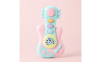Light-up Baby Guitar with Star Light Display Interactive Handheld Musical Instrument Toy Compact Sensory Music Toy Early Learning for Toddlers