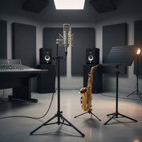 Secure Hold Saxophone Mic Holder Versatile Mounting Instrument Audio Pickup Clip Lightweight Design Instrument Mic Clamp Easy Single-Hand Operation for Saxophonists