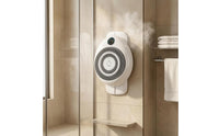 Height Adjustable Wall-Mounted Back Scrubber Charging Electric Body Washer LED Digital Display Automatic Shower Brush for Elderly, People with Limited Mobility