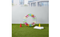 Big Size Inflatable Water Roller Portable Inflatable Rolling Wheel Easy to Inflate Pool Hamster Wheel Thick PVC for Children, Lawn
