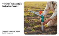Rotating Sprinkler Head High 360° Rotating Sprinkler Heavy Duty Irrigation for Farmers, Landscapers, Farm, Dust Suppression