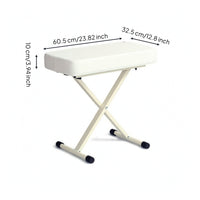 Keyboard Bench Adjustable Height Piano Stool Stable Stool with Padded Seat for Pianists