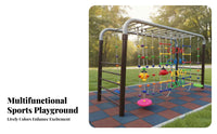 Kids Climbing Structure Physical Fitness Training children's Activity Center with Climbing Net Develops Motor Skills for Parents, Kindergarten, School