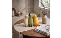 3 Pieces Handmade Cat Figurine Decorative Cat Desk Figurine Ornament Home Decor for Office