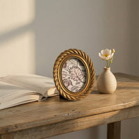 Oval Picture Frame Vintage Oval Photo Frame Gold for Vanity