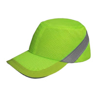 Lightweight Mesh Safety Helmet Curved Brim Cap-Style Helmet Rounded Crown Safeguarding Gear Short Bill