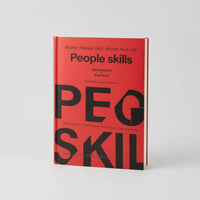 Interpersonal Abilities Book Bold Lettering Red Paperback Book Black Typography Learning Aid