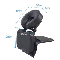 Portable Massage Headrest Ergonomic Design Folding Face down Pillow PU Leather Adjustable Massage Table Headrest for Travel