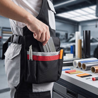 Tool Pouch with Belt Oxford Cloth Waist Tool Pouch Lightweight for Car Detailers