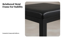 Nordic design paded Cube Stool Minimalist Design Indoor Seating Multi-Purpose Household Furniture Comfortable pad for Shop Owners, Apartment Dwellers, Fitting Room, cosmetology studio, Entryway, Home awayice