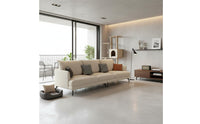 Modern Minimalist Sofa Removable and Washable Cover Small Apartment Sofa Scratch-Resistant 3 Seater Textile Couch for Cat Owners