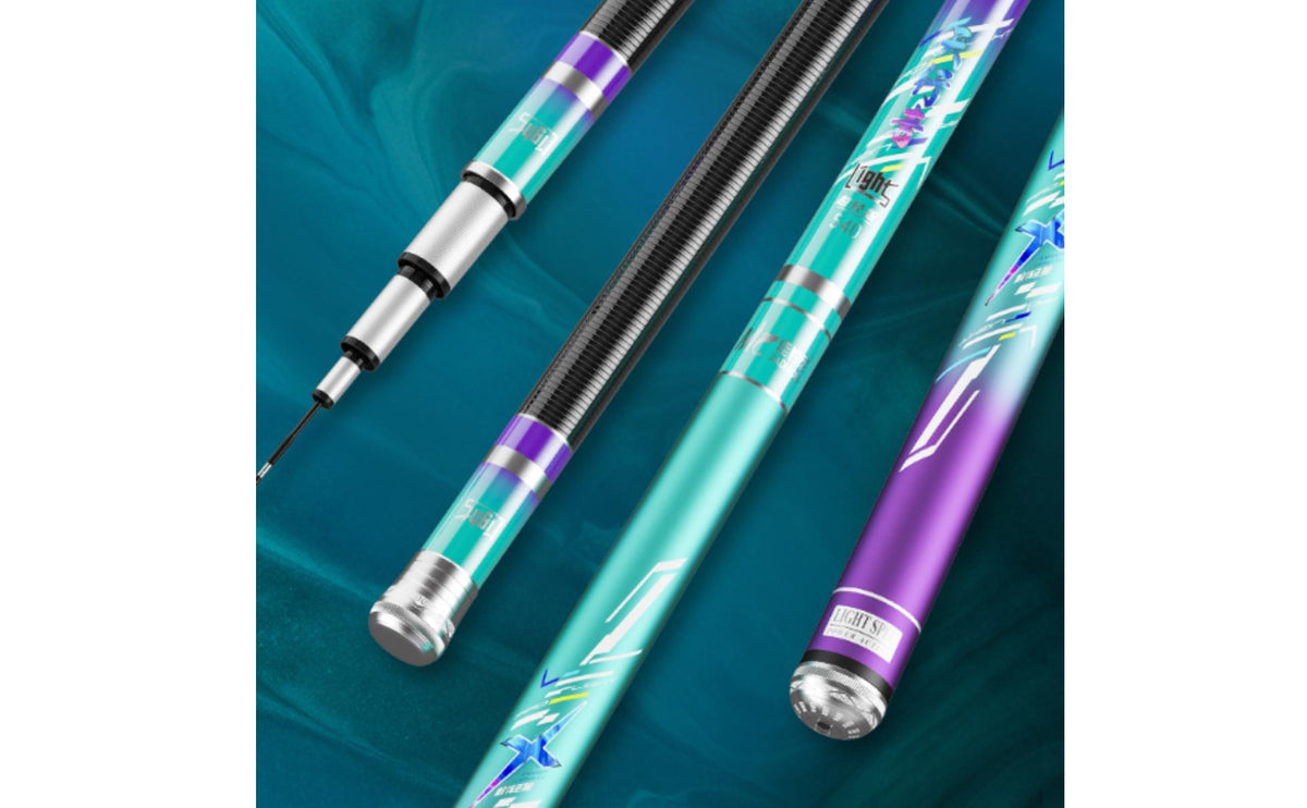 Alloy Tip Carbon Fiber Fishing Rod Ergonomic Grip Angling Equipment