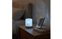 Stepless Dimming Water Wave Lamp Atmospheric Rechargeable Table Lamp Compact Home Lighting Cylindrical